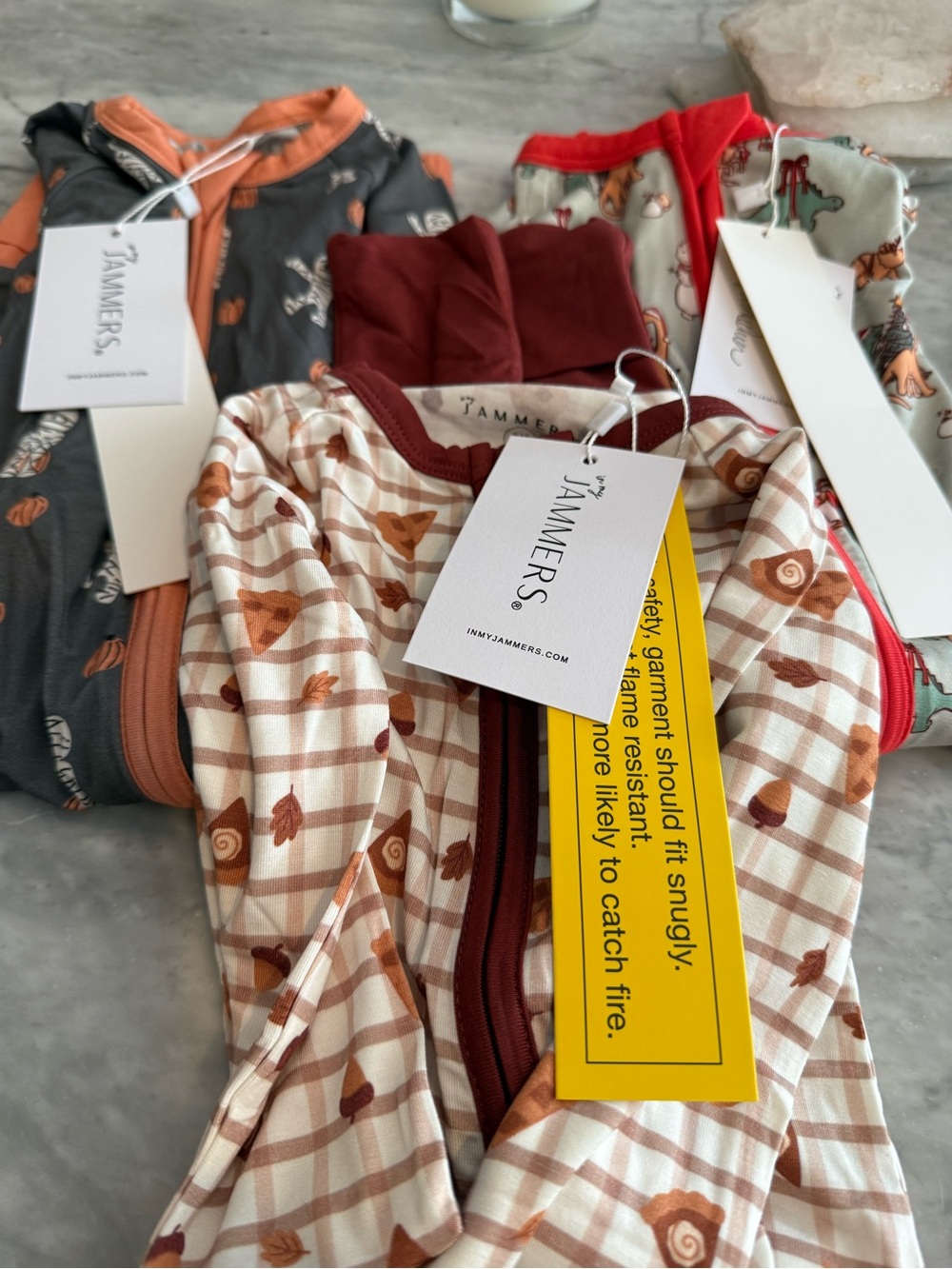In My Jammers Baby Zipper Romper in Seasonal Prints NWT 9-12 m